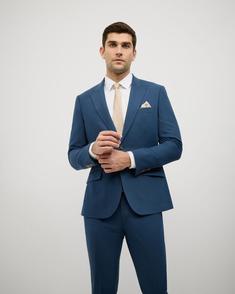 Single Breasted Tailored Jacket, Steel Blue, hi-res